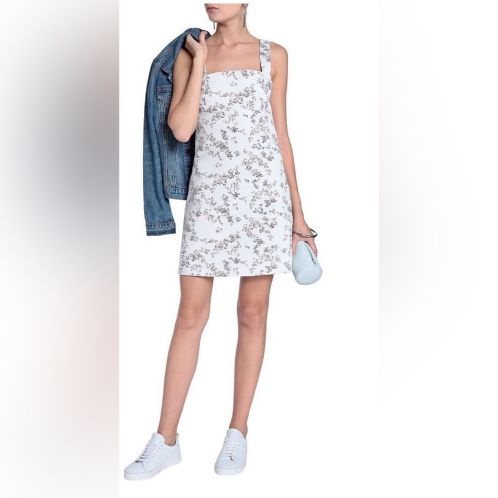 Rag & Bone/JEAN Paula Mini Dress/Jumper in Micro-Flora Logo Denim